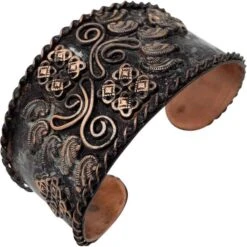 Patina Filigree And Wave Medieval Bracelet