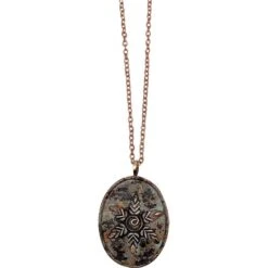 Patina Spiral Leaf Fantasy Necklace