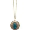 Blue Apatite Medieval Necklace 1 Blue Apatite Medieval Necklace -Chic Jewelry Store AJ 1030