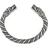 Large Dragon Head Viking Bracelet – Pewter -Chic Jewelry Store AS ABLET002