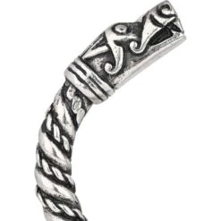 Large Dragon Head Viking Bracelet – Pewter -Chic Jewelry Store AS ABLET002 3