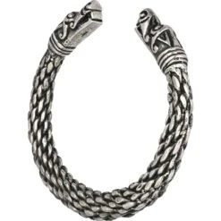 Scaled Dragon Head Viking Bracelet – Pewter -Chic Jewelry Store AS ABLET003 2