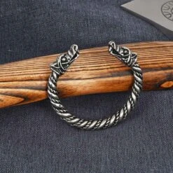 Large Viking Wolf Bracelet – Pewter -Chic Jewelry Store AS ABLET006 7