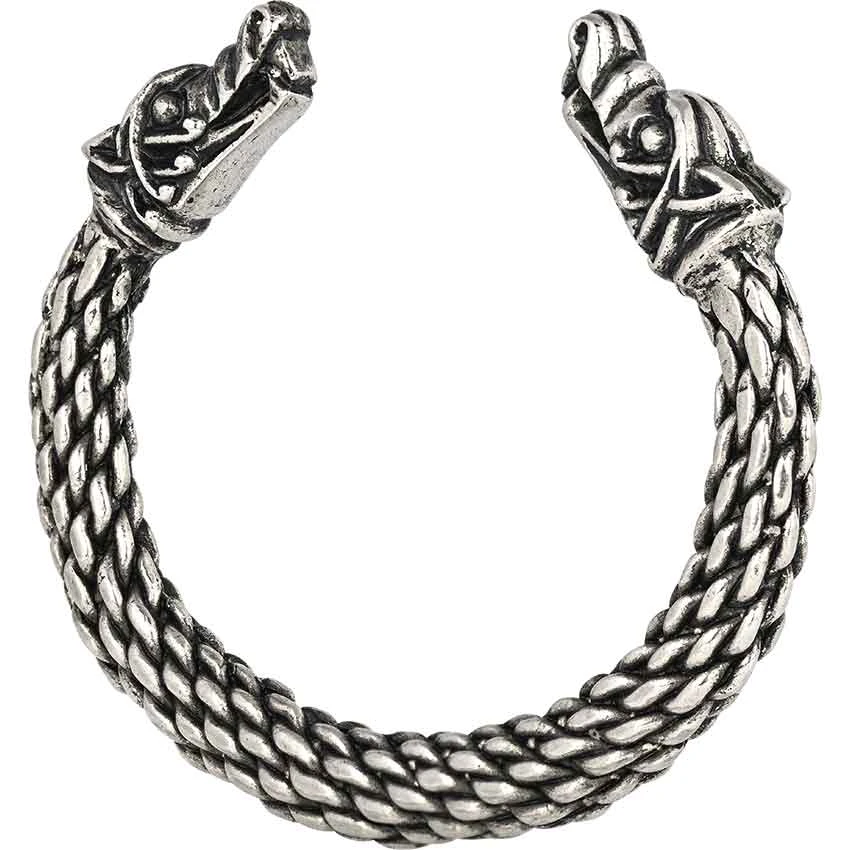 Scaled Viking Wolf Bracelet – Pewter 4 Scaled Viking Wolf Bracelet – Pewter - Image 2