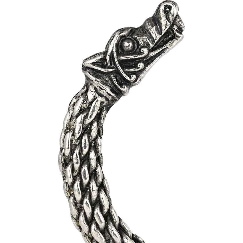 Scaled Viking Wolf Bracelet – Pewter 5 Scaled Viking Wolf Bracelet – Pewter - Image 3