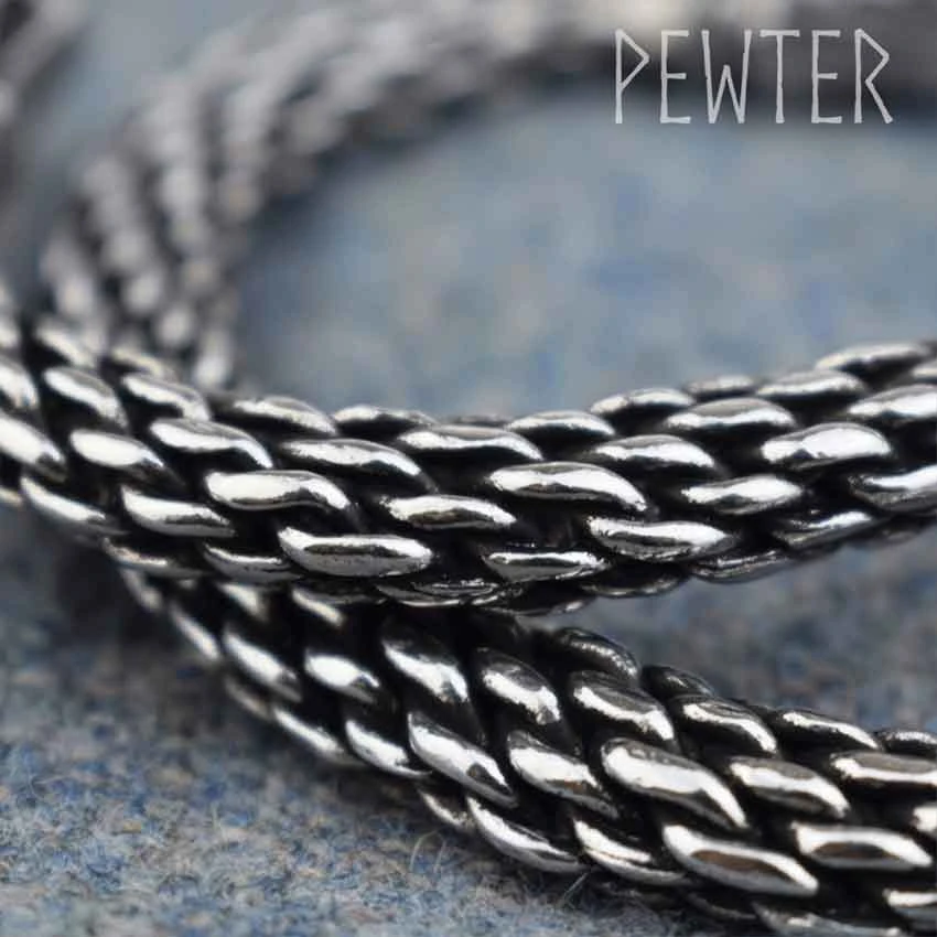 Scaled Viking Wolf Bracelet – Pewter 7 Scaled Viking Wolf Bracelet – Pewter - Image 5