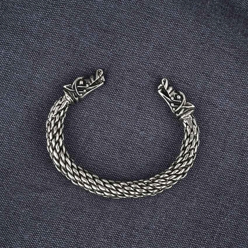 Scaled Viking Wolf Bracelet – Pewter 9 Scaled Viking Wolf Bracelet – Pewter - Image 7