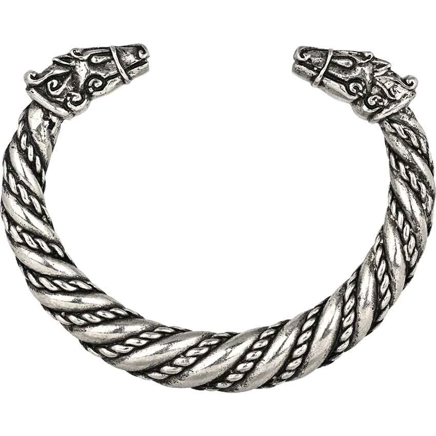Large Sleipnir Viking Bracelet – Pewter 3 Large Sleipnir Viking Bracelet – Pewter