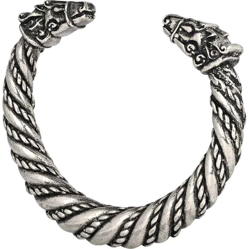 Large Sleipnir Viking Bracelet – Pewter 4 Large Sleipnir Viking Bracelet – Pewter - Image 2