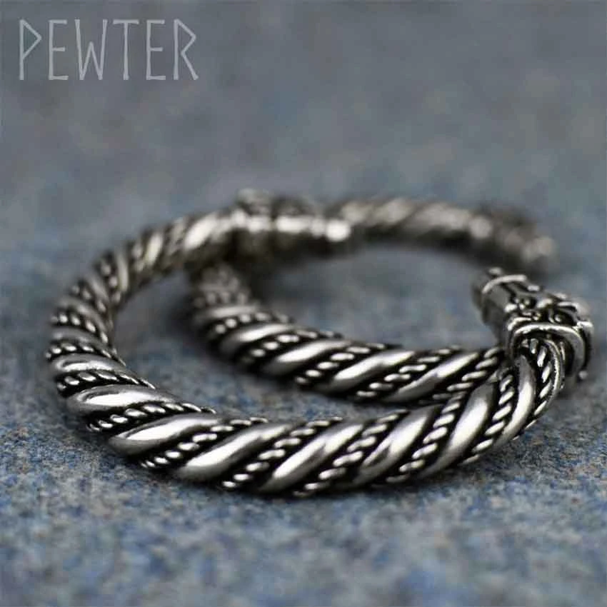 Large Sleipnir Viking Bracelet – Pewter 7 Large Sleipnir Viking Bracelet – Pewter - Image 5