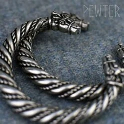 Large Sleipnir Viking Bracelet – Pewter 17 Large Sleipnir Viking Bracelet – Pewter -Chic Jewelry Store AS ABLET018 6