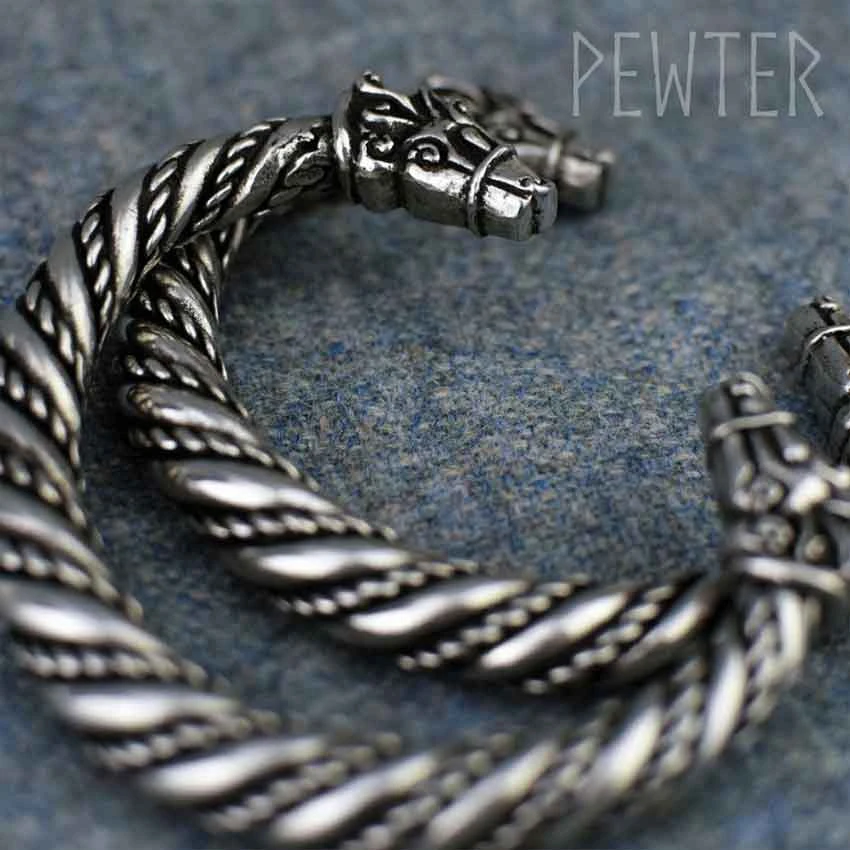 Large Sleipnir Viking Bracelet – Pewter 8 Large Sleipnir Viking Bracelet – Pewter - Image 6