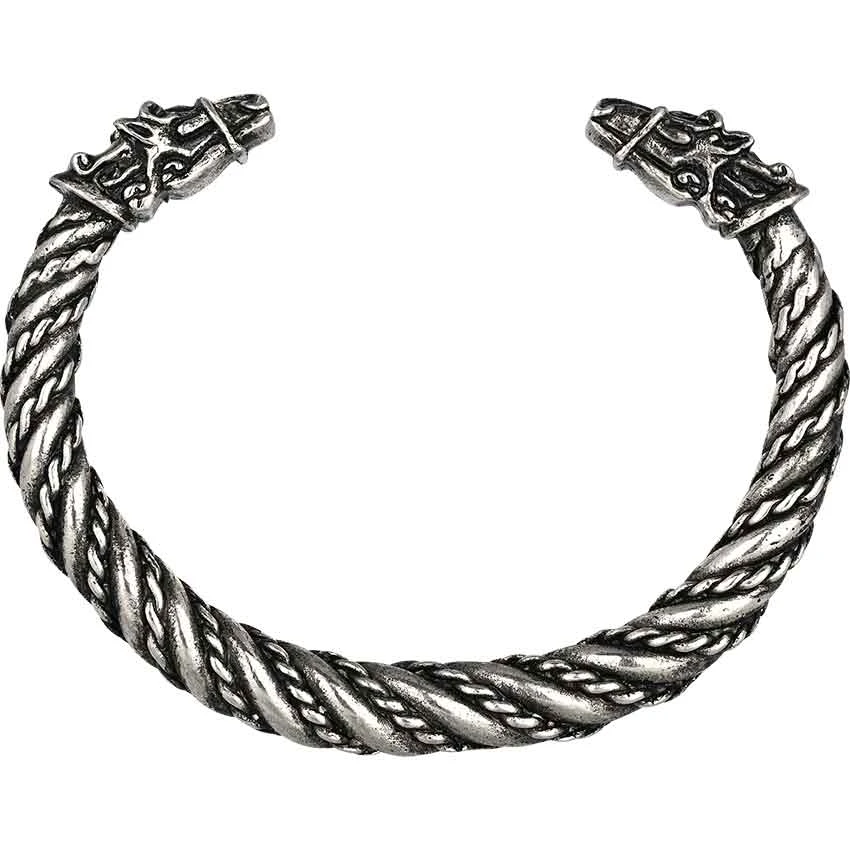 Small Sleipnir Viking Bracelet – Pewter 3 Small Sleipnir Viking Bracelet – Pewter