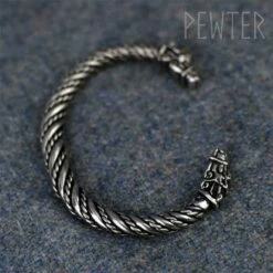 Small Sleipnir Viking Bracelet – Pewter 14 Small Sleipnir Viking Bracelet – Pewter -Chic Jewelry Store AS ABLET019 4