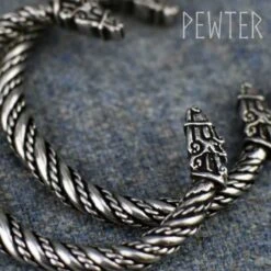 Small Sleipnir Viking Bracelet – Pewter 17 Small Sleipnir Viking Bracelet – Pewter -Chic Jewelry Store AS ABLET019 7