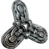 Borre Viking Trefoil Brooch – Pewter -Chic Jewelry Store AS ABR018