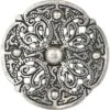 Galloway Bossed Disc Brooch – Pewter -Chic Jewelry Store AS ABR033