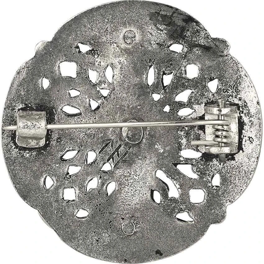 Galloway Bossed Disc Brooch – Pewter 4 Galloway Bossed Disc Brooch – Pewter - Image 2