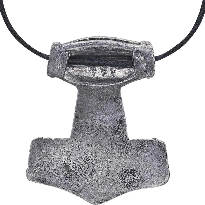 Skane Thors Hammer Viking Necklace – Blue 4 Skane Thors Hammer Viking Necklace – Blue - Image 2