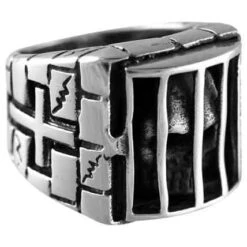 Caged Skull Ring