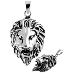 Polished Lions Head Pendant