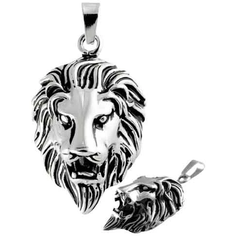 Polished Lions Head Pendant 3 Polished Lions Head Pendant