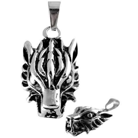 Wolf Head Pendant 3 Wolf Head Pendant