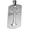 Two-Part Gothic Cross Dog Tag -Chic Jewelry Store AST 1166