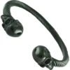 Black Skull Torc Bangle -Chic Jewelry Store AST 1193