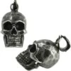 Stainless Steel Gunmetal Skull Pendant -Chic Jewelry Store AST 1196