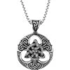 Celtic Knotwork Triquetra Necklace -Chic Jewelry Store AST 1210