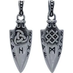 Two Sided Viking Spear Pendant -Chic Jewelry Store AST 1234 3