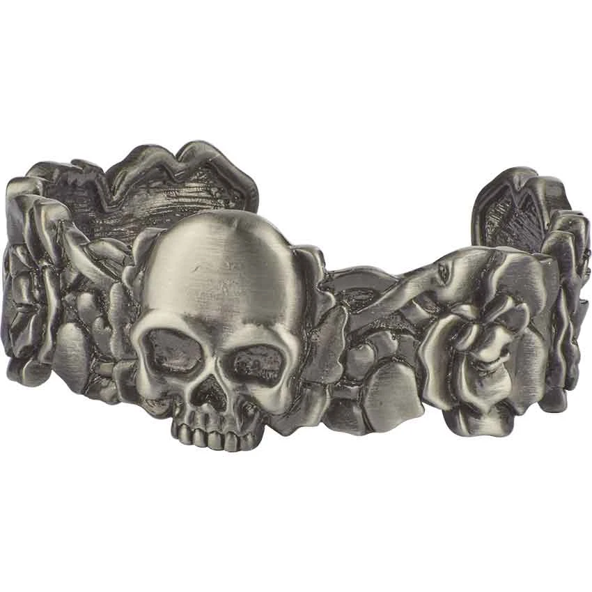 Skull And Roses Bracelet 4 Skull And Roses Bracelet - Image 2