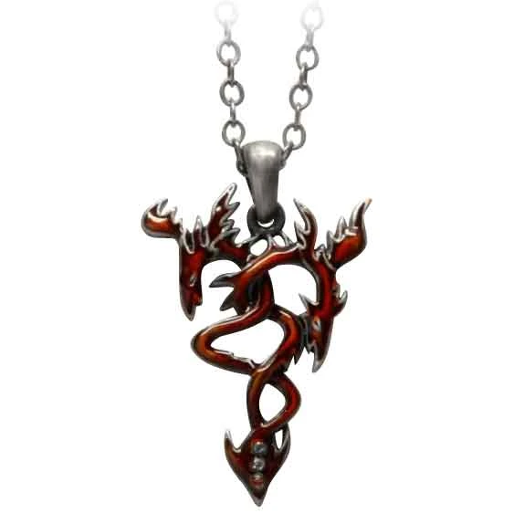 Dual Fire Drake Necklace 3 Dual Fire Drake Necklace