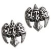 Silver Morrigan Raven Stud Earrings 2 Silver Morrigan Raven Stud Earrings -Chic Jewelry Store DD TER 526