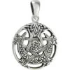 Small Silver Moon Hollow Pentacle Pendant -Chic Jewelry Store DD TPD 209