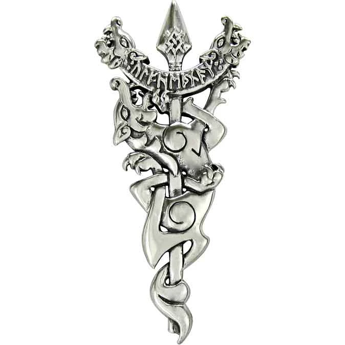 Sterling Silver Berserker Wolf Pendant 3 Sterling Silver Berserker Wolf Pendant
