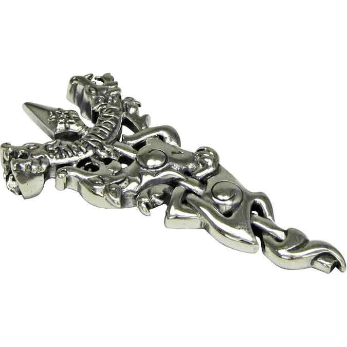 Sterling Silver Berserker Wolf Pendant 4 Sterling Silver Berserker Wolf Pendant - Image 2