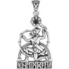 Sterling Silver Heimdall Pendant -Chic Jewelry Store DD TPD 4910