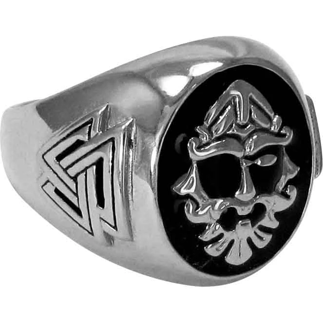 Sterling Silver Odin Signet Ring 4 Sterling Silver Odin Signet Ring - Image 2