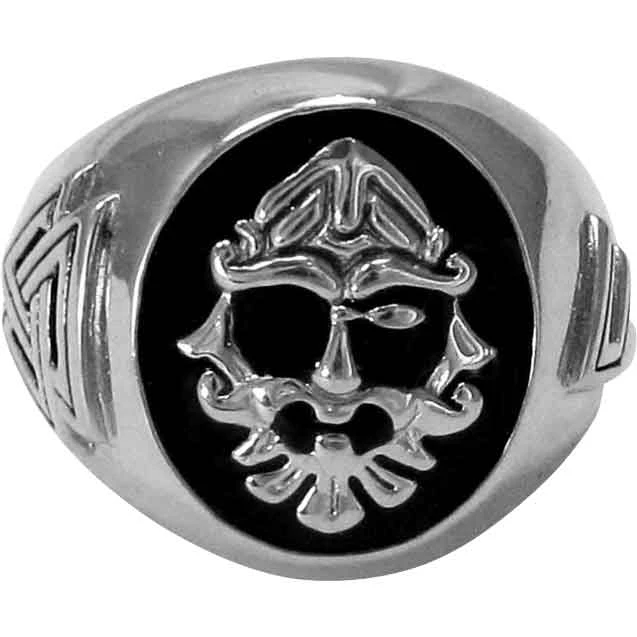 Sterling Silver Odin Signet Ring 5 Sterling Silver Odin Signet Ring - Image 3
