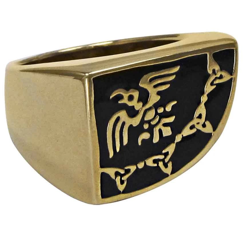 Bronze Raven Banner Ring 4 Bronze Raven Banner Ring - Image 2