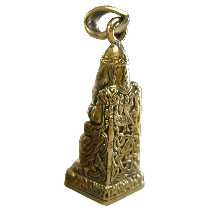 Bronze Seated Thor Pendant 4 Bronze Seated Thor Pendant - Image 2