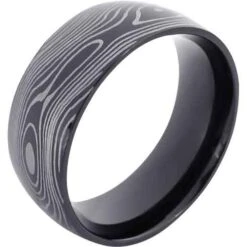 Folded Pattern Steel Ring