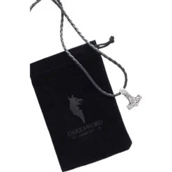 Sterling Silver Mjolnir Necklace -Chic Jewelry Store DS 4021 3 1