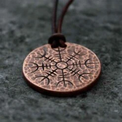 Helm Of Awe Copper Necklace -Chic Jewelry Store GOT 149 3