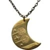 Brass Rivendell Golden Moon Necklace -Chic Jewelry Store GOT 157