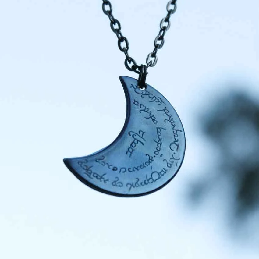 Blue Rivendell Mithril Moon Necklace 6 Blue Rivendell Mithril Moon Necklace - Image 4