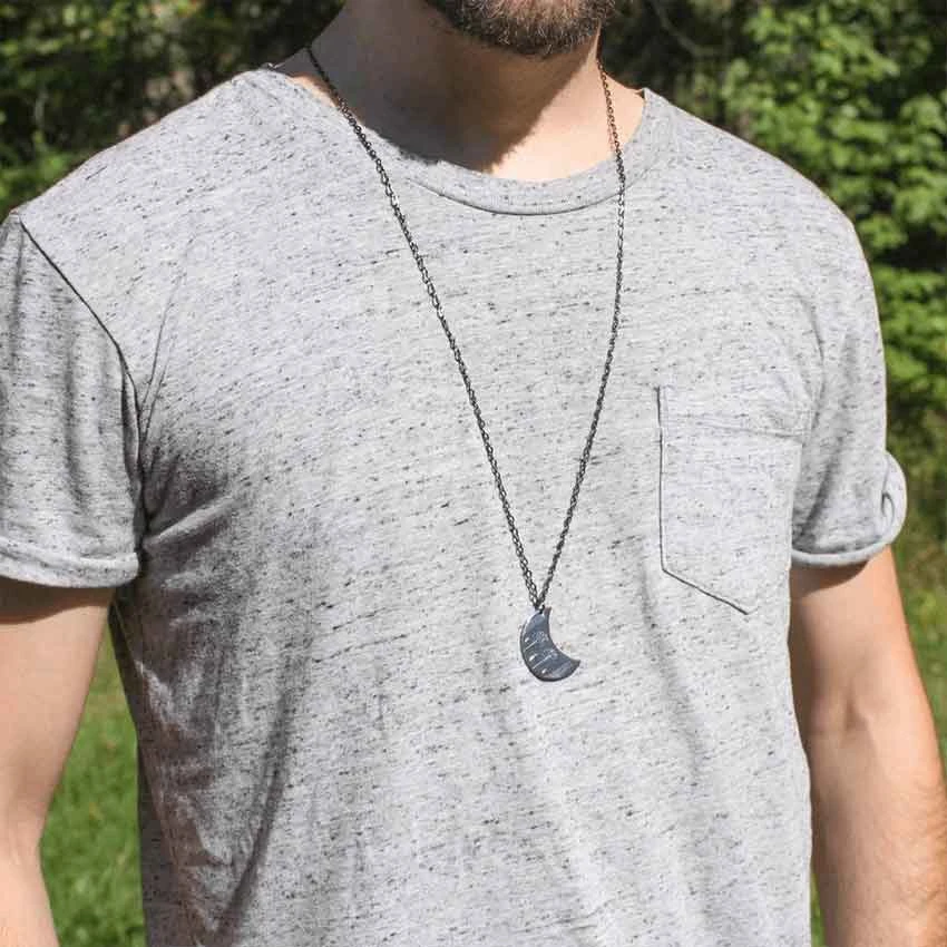 Blue Rivendell Mithril Moon Necklace 7 Blue Rivendell Mithril Moon Necklace - Image 5