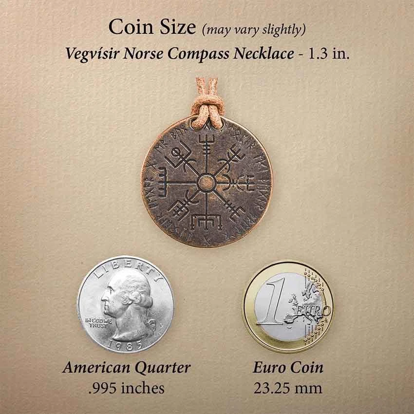 Vegvisir Norse Bronze Necklace 8 Vegvisir Norse Bronze Necklace - Image 6